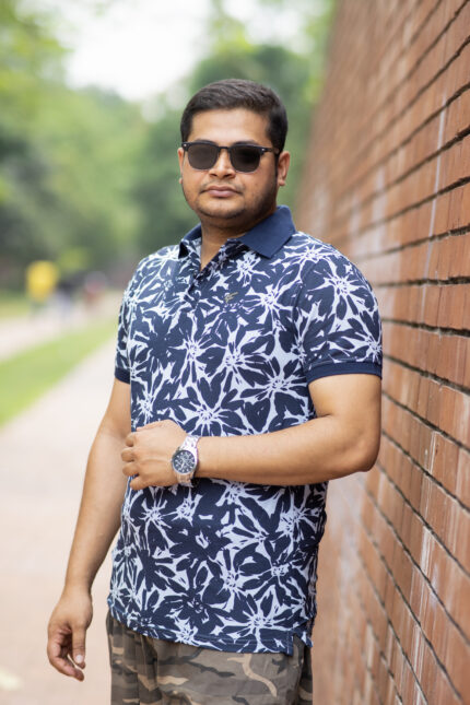 Print Polo t-shirt